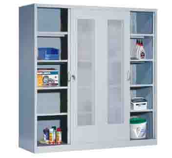 Stahlschrank mit Schiebetüren 190cm Breite