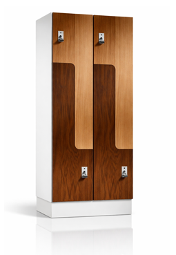 Z - Spinde aus Holz, optional mit Bank